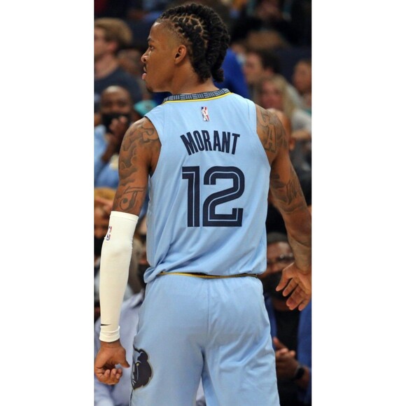 Ja Morant (Jordan)-(Grizzlies)-(Blue)-(Jersey)-(New Cond.)-(Stiched)-(XL)-$90.00 - Picture 8 of 13
